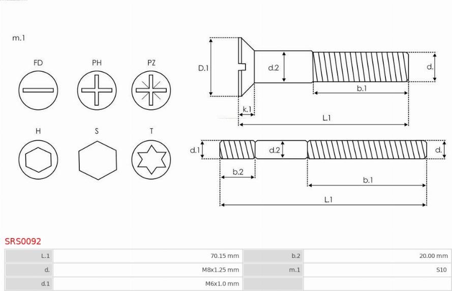 AS-PL SRS0092 - Kit de réparation, alternateur cwaw.fr