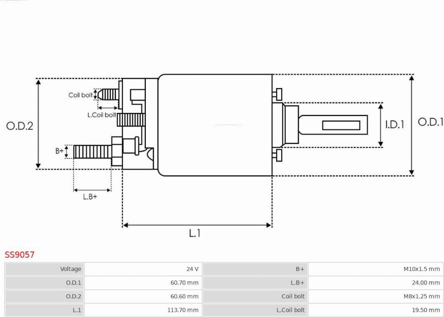 AS-PL SS9057 - Contacteur, démarreur cwaw.fr