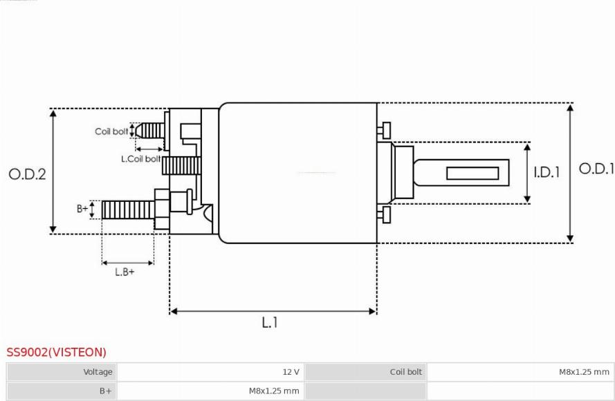 AS-PL SS9002(VISTEON) - Contacteur, démarreur cwaw.fr