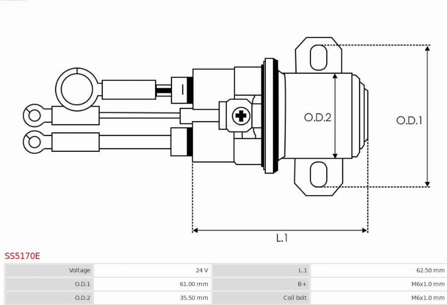 AS-PL SS5170E - Contacteur, démarreur cwaw.fr