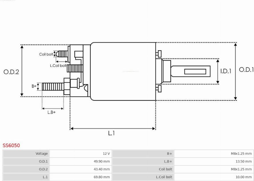 AS-PL SS6050 - Contacteur, démarreur cwaw.fr