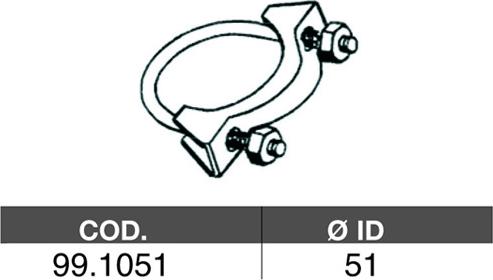 ASSO 99.1051 - Raccord de tuyau, système d'échappement cwaw.fr