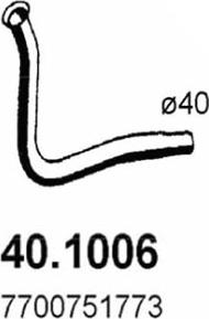 ASSO 40.1006 - Tuyau d'échappement cwaw.fr