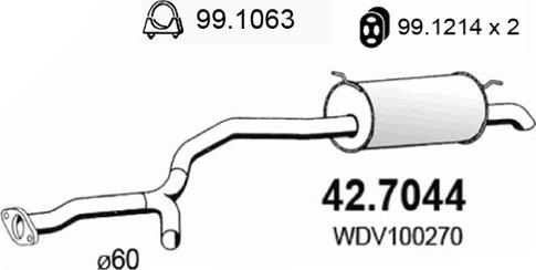 ASSO 42.7044 - Silencieux arrière cwaw.fr