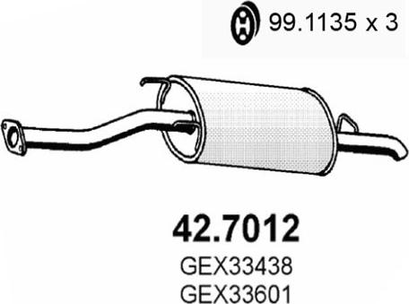 ASSO 42.7012 - Silencieux arrière cwaw.fr