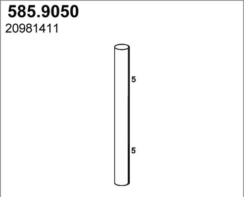 ASSO 585.9050 - Tuyau d'échappement cwaw.fr