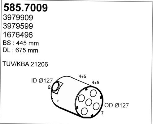 ASSO 585.7009 - Pot de détente / silencieux arrière cwaw.fr