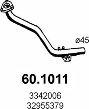 ASSO 60.1011 - Tuyau d'échappement cwaw.fr