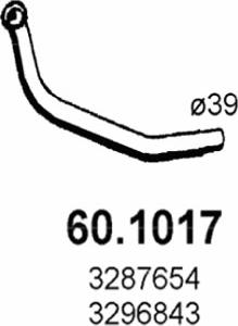 ASSO 60.1017 - Tuyau d'échappement cwaw.fr