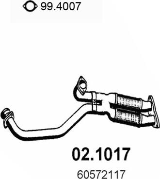 ASSO 02.1017 - Tuyau d'échappement cwaw.fr