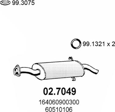 ASSO 02.7049 - Silencieux arrière cwaw.fr