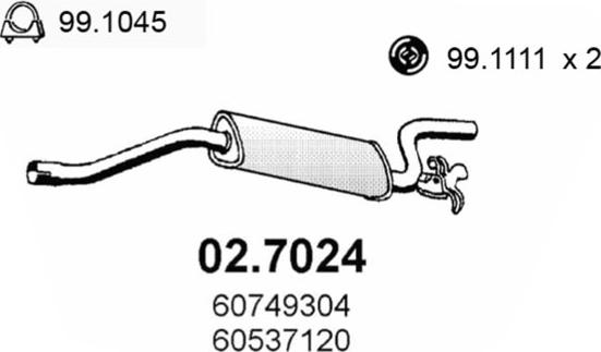 ASSO 02.7024 - Silencieux arrière cwaw.fr