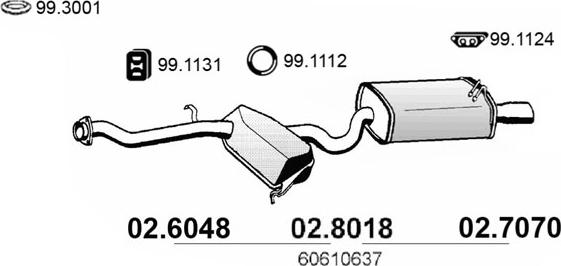 ASSO 02.8018 - Pot de détente / silencieux arrière cwaw.fr