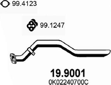 ASSO 19.9001 - Tuyau d'échappement cwaw.fr