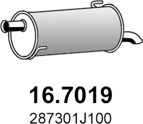 ASSO 16.7019 - Silencieux arrière cwaw.fr