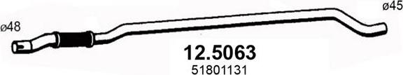 ASSO 12.5063 - Tuyau d'échappement cwaw.fr