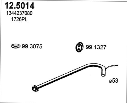 ASSO 12.5014 - Tuyau d'échappement cwaw.fr