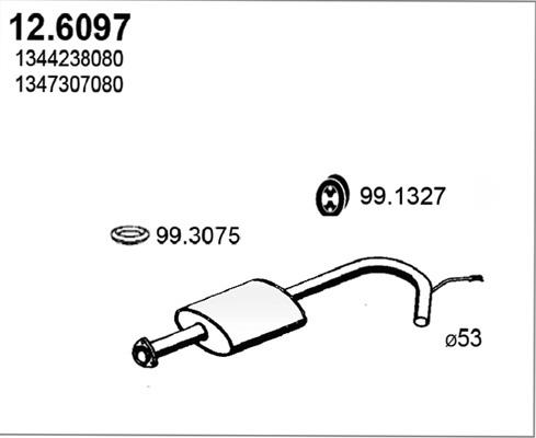 ASSO 12.6097 - Silencieux central cwaw.fr