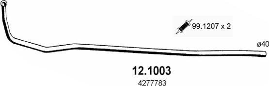 ASSO 12.1003 - Tuyau d'échappement cwaw.fr