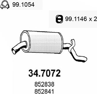 ASSO 34.7072 - Silencieux arrière cwaw.fr