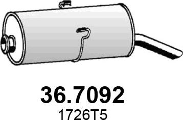 ASSO 36.7092 - Silencieux arrière cwaw.fr