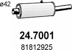 ASSO 24.7001 - Silencieux arrière cwaw.fr