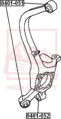 ASVA 0401-052 - Suspension, bras de liaison cwaw.fr