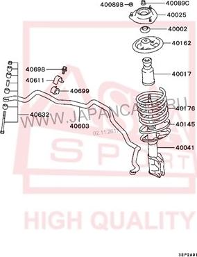 ASVA 0407-003 - Coussinet de palier, stabilisateur cwaw.fr