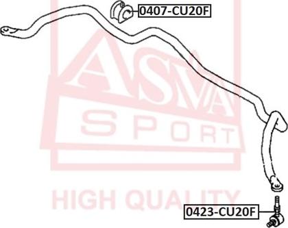 ASVA 0423-CU20F - Entretoise / tige, stabilisateur cwaw.fr