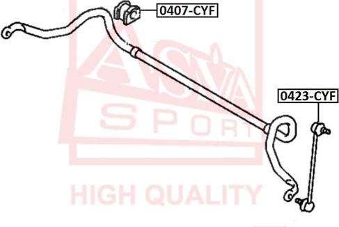 ASVA 0423-CYF - Entretoise / tige, stabilisateur cwaw.fr