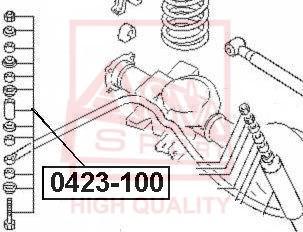 ASVA 0423-100 - Entretoise / tige, stabilisateur cwaw.fr