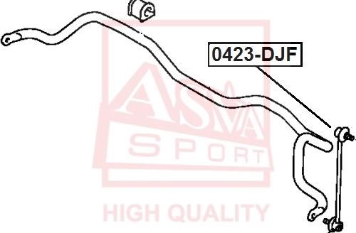 ASVA 0423-DJF - Entretoise / tige, stabilisateur cwaw.fr