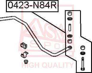 ASVA 0423-N84R - Entretoise / tige, stabilisateur cwaw.fr