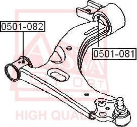 ASVA 0501-081 - Suspension, bras de liaison cwaw.fr