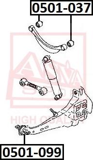 ASVA 0501-037 - Suspension, bras de liaison cwaw.fr