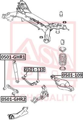 ASVA 0501-109 - Suspension, bras de liaison cwaw.fr