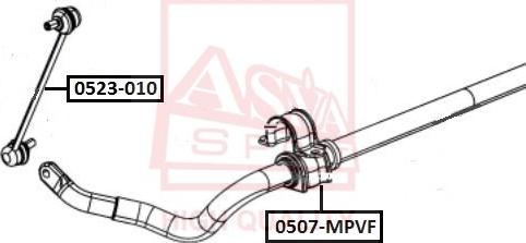 ASVA 0523-010 - Entretoise / tige, stabilisateur cwaw.fr