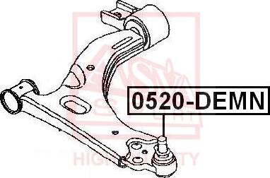 ASVA 0520-DEMN - Rotule de suspension cwaw.fr