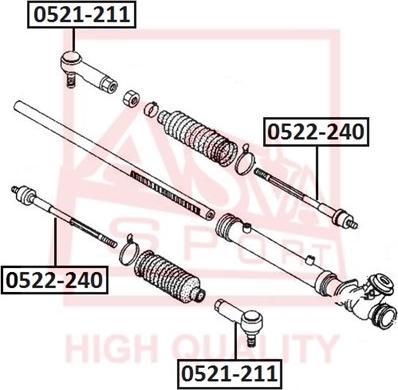 ASVA 0521-211 - Rotule de barre de connexion cwaw.fr