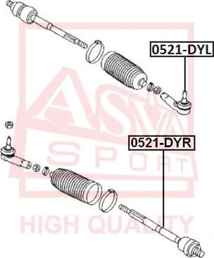 ASVA 0521-DYR - Rotule de barre de connexion cwaw.fr