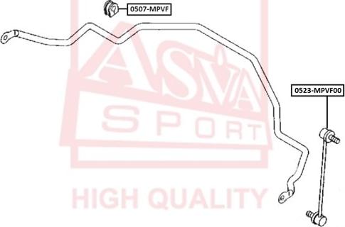 ASVA 0523-MPVF00 - Entretoise / tige, stabilisateur cwaw.fr