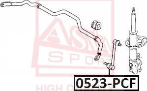 ASVA 0523-PCF - Entretoise / tige, stabilisateur cwaw.fr