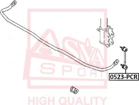 ASVA 0523-PCR - Entretoise / tige, stabilisateur cwaw.fr