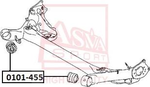 ASVA 0101-455 - Suspension, bras de liaison cwaw.fr