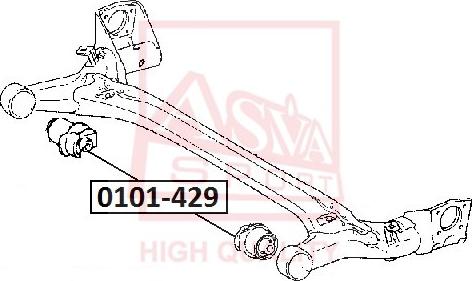 ASVA 0101-429 - Suspension, bras de liaison cwaw.fr