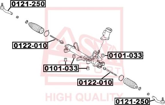 ASVA 0121-250 - Rotule de barre de connexion cwaw.fr