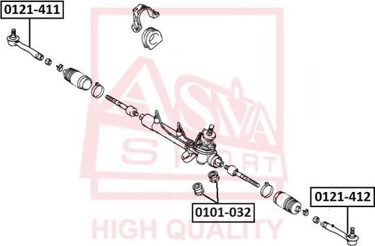 ASVA 0121-411 - Rotule de barre de connexion cwaw.fr