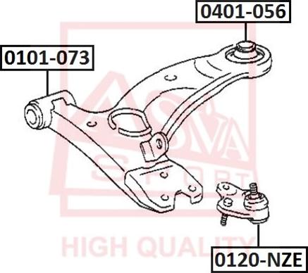 ASVA 0401-056 - Suspension, bras de liaison cwaw.fr