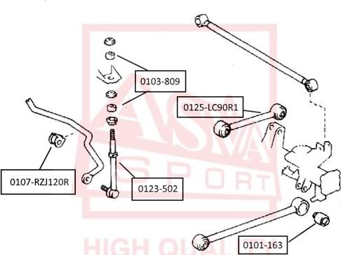 ASVA 0103-809 - Coupelle de suspension cwaw.fr