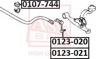 ASVA 0123-021 - Entretoise / tige, stabilisateur cwaw.fr